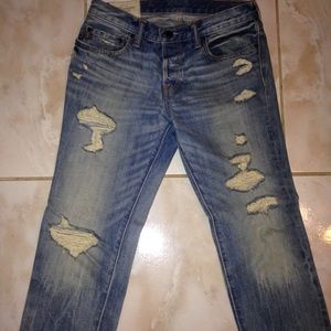 Abercrombie & fitch ripped skinny jeans